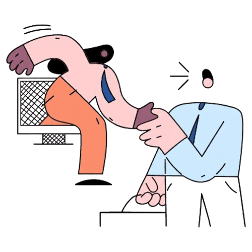 Illustration representing always available support